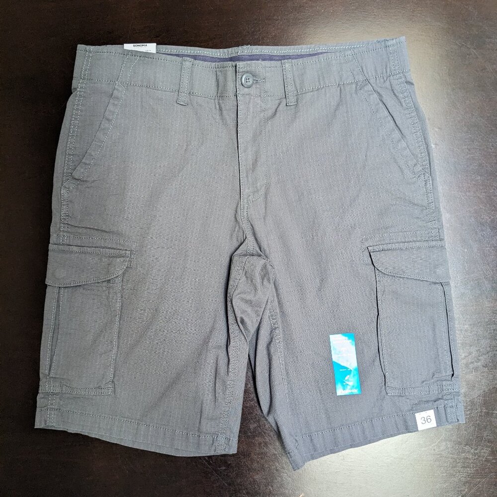 Sonoma Goods for Life Flexwear mens cargo shorts NWT size 36